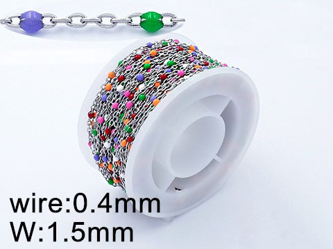 Гривна за глезен от медицинска стомана (DFA15996-1.5mm25sm)