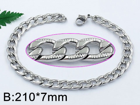 Гривна от Медицинска стомана (DFB78253-7mm21cm)