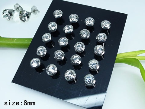 Обеци от Медицинска стомана (DFE10827-8mm)