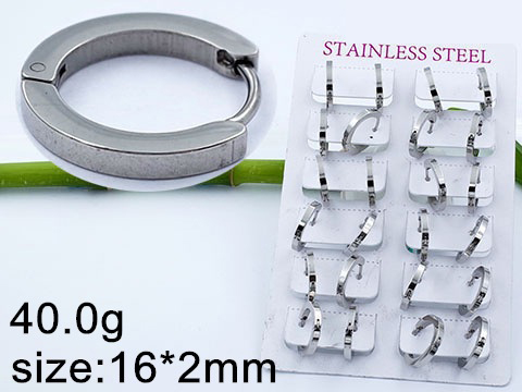 Обеци от Медицинска стомана (DFE52037-3mm10mm)