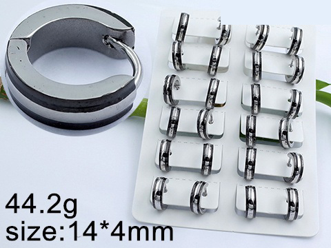 Обеци от Медицинска стомана (DFE52259-4mm10mm)