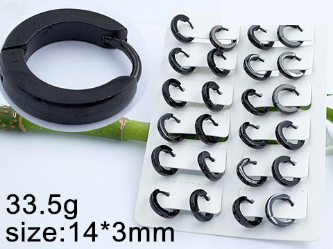 Обеци от Медицинска стомана (DFE52265-3mm14mm)