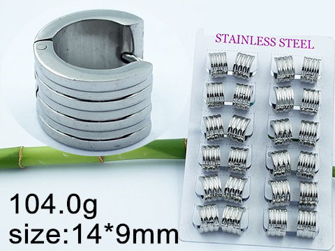 Обеци от медицинска стомана (DFE63157-14mm9mm)