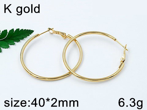 Обеци от медицинска стомана (DFE66092-2mm40mm)