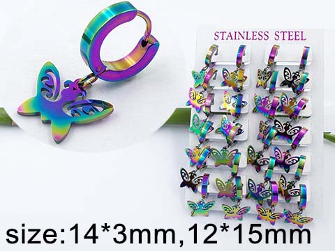 Обеци от медицинска стомана (DFE79416-3mm14mm)