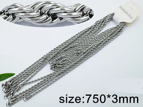 Верижка от Медицинска стомана (DFN15585-3mm75cm)