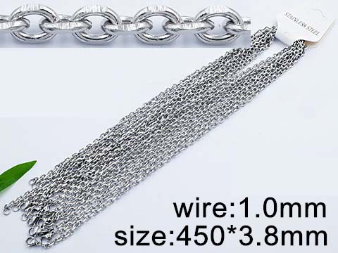 Верижка от Медицинска стомана (DFN15653-3.8mm45cm)