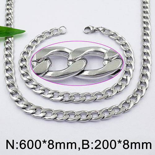 Комплект от медицинска стомана (DFS120161-8mm60cm)