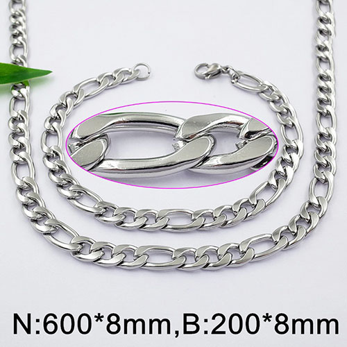 Комплект от медицинска стомана (DFS120162-8mm60cm)